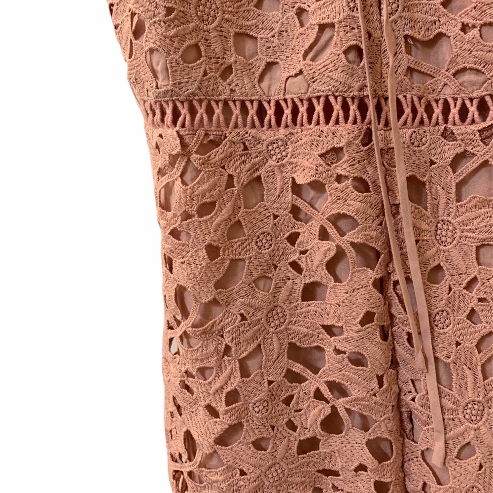 Kendall & Kylie Lace Pink Tie Romper - Picture 4 of 5